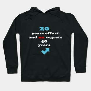 focus on 20 years effort Hoodie